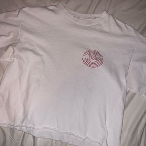 Brandy Melville Red California Crop Top